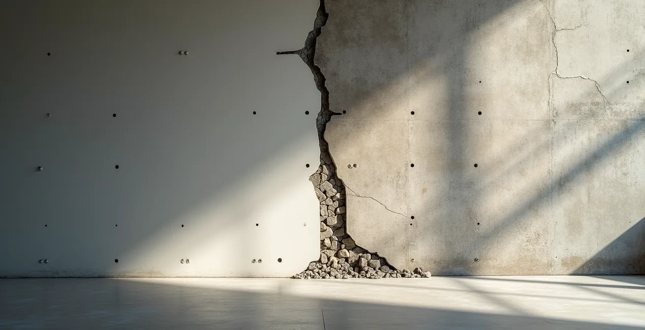 Comparaison visuelle entre une installation certifiée et une installation défaillante