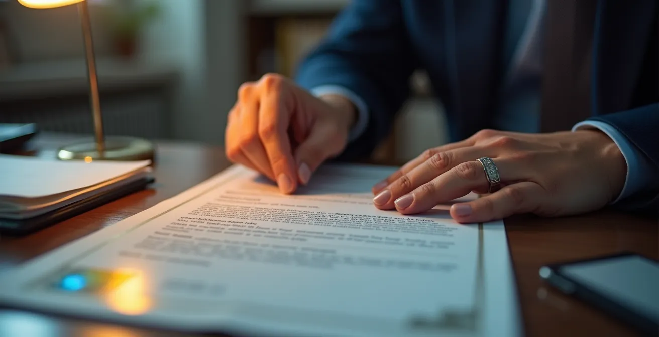 Mains examinant un certificat A2P officiel avec hologramme de sécurité